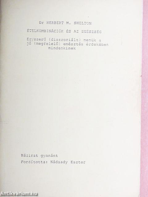 Ételkombinációk és az egészség