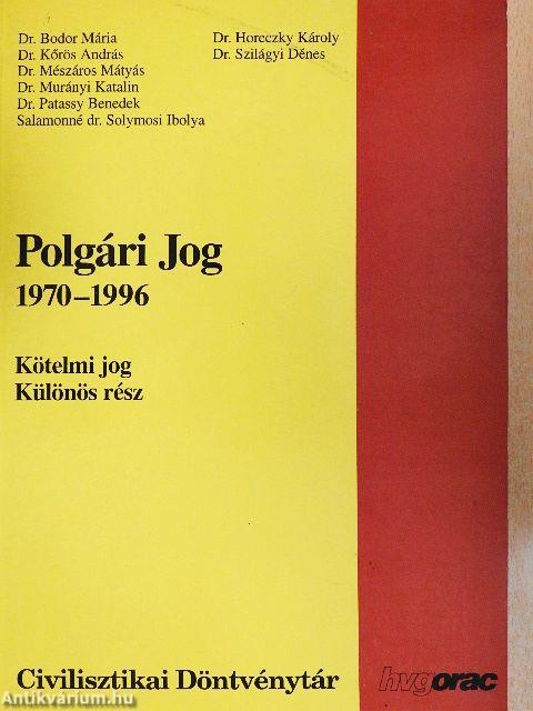 Polgári jog 1970-1996.