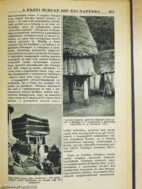 A Pesti Hirlap naptára 1937