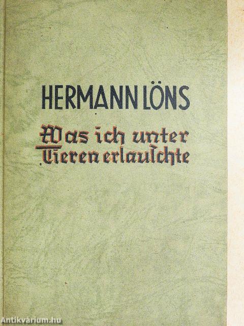 Was ich unter Tieren erlauschte (gótbetűs)