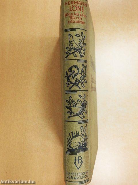 Was ich unter Tieren erlauschte (gótbetűs)