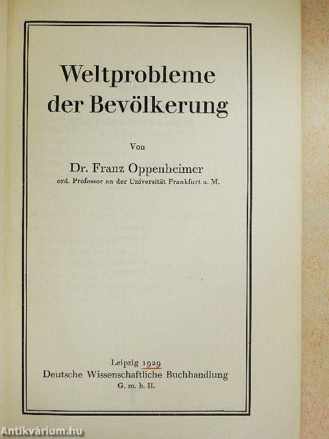 Weltprobleme der Bevölkerung