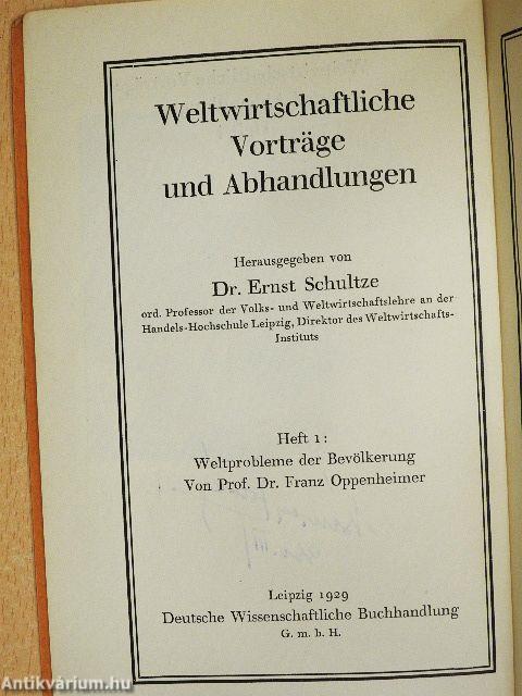 Weltprobleme der Bevölkerung