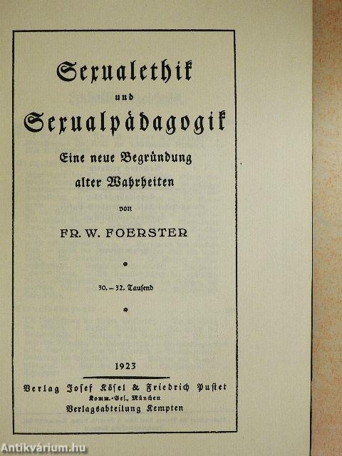 Sexualethik und Sexualpädagogik (gótbetűs)