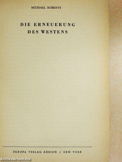 Die erneuerung des westens