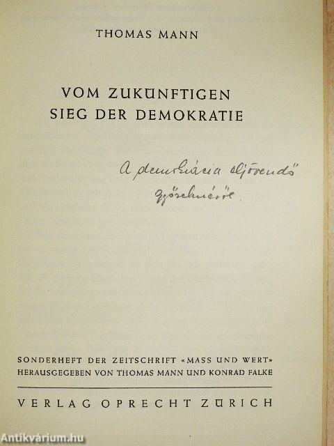 Vom Zukünftigen sieg der Demokratie