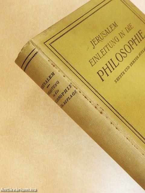 Einleitung in die Philosophie