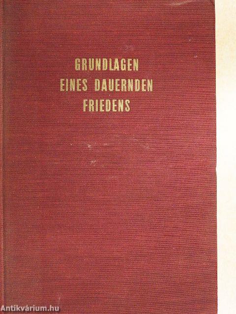 Grundlagen eines Dauernden Friedens
