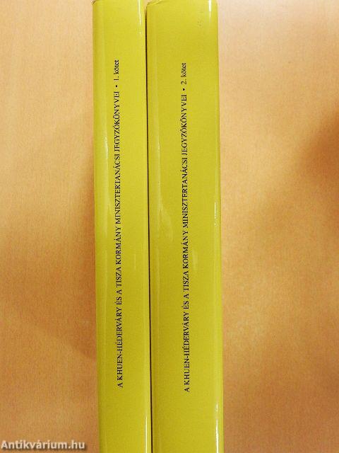 A Khuen-Héderváry és a Tisza kormány minisztertanácsi jegyzőkönyvei 1-2. 