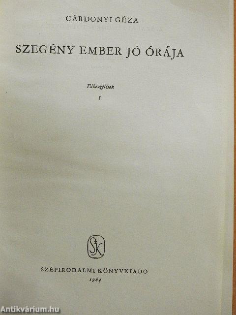 Szegény ember jó órája I-II.