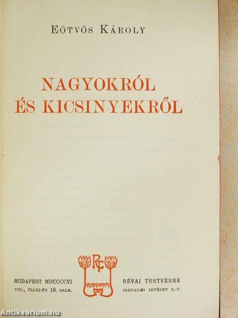 Nagyokról és kicsinyekről