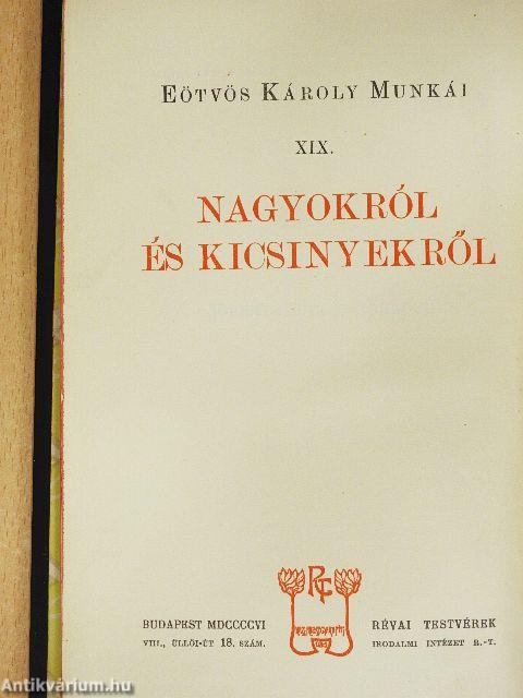 Nagyokról és kicsinyekről