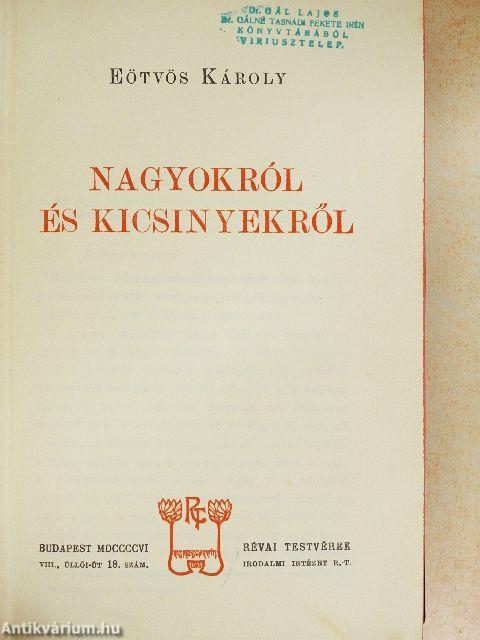 Nagyokról és kicsinyekről