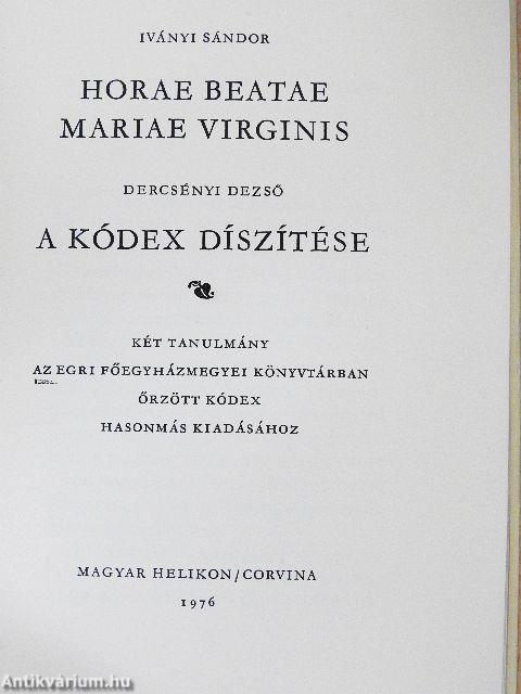 Horae Beatae Mariae Virginis/A kódex díszítése II.