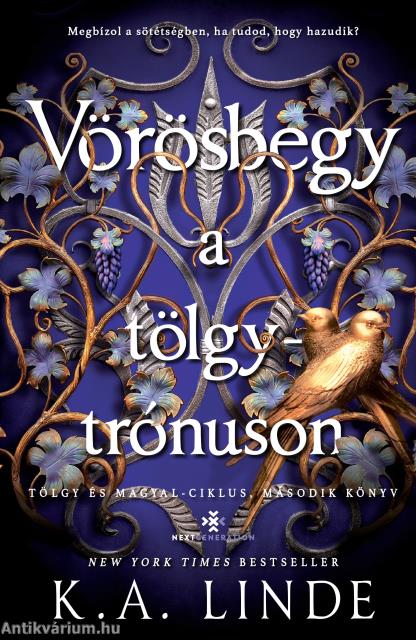 Vörösbegy a tölgytrónuson