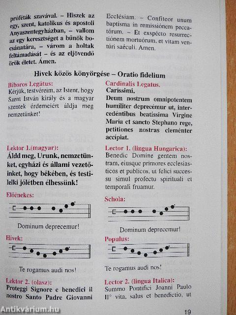 Szent István király megkoronázásának és a keresztény magyar államiság 1000. évének ünnepi liturgiája