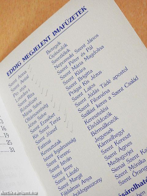 Szent László imafüzet