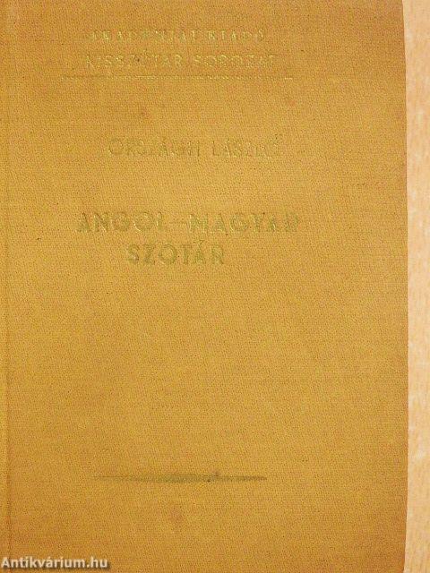 Angol-magyar szótár