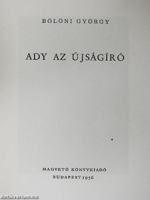 Ady az újságíró