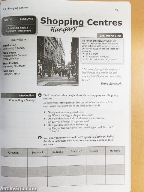 Euro city - B2 Vantage - Student's Book/Sample Set One/Sample Set Two/A sikeres Euro és EuroPro Nyelvvizsga
