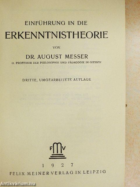 Einführung in die Erkenntnistheorie