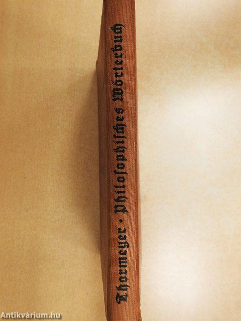 Philosophisches Wörterbuch (gótbetűs)