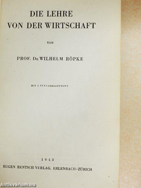 Die Lehre von der Wirtschaft