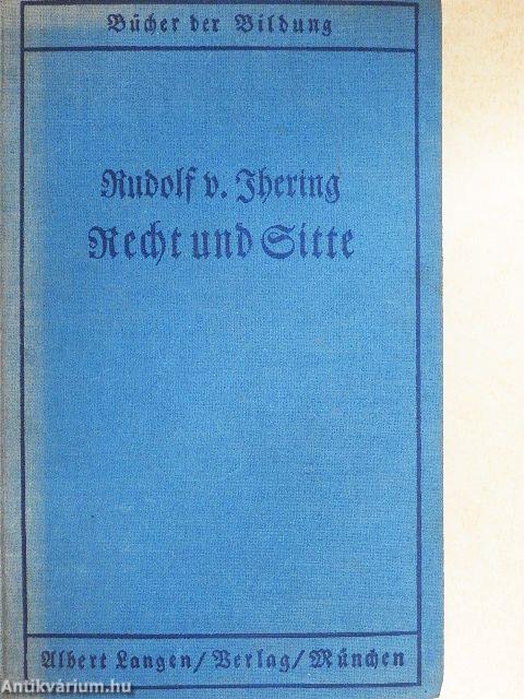 Recht und Sitte (gótbetűs)