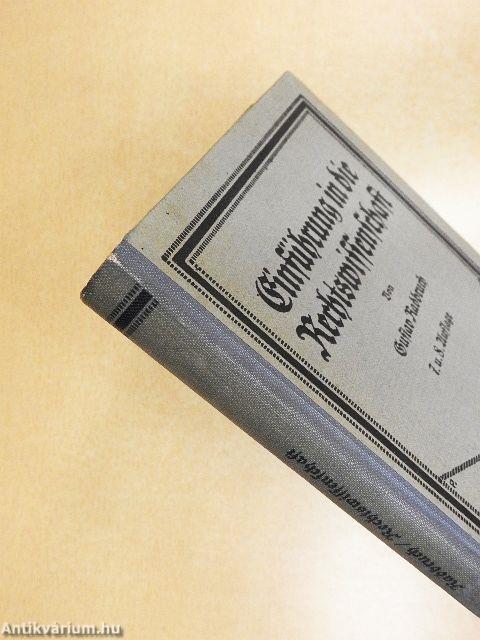 Einführung in die Rechtswissenschaft (gótbetűs)