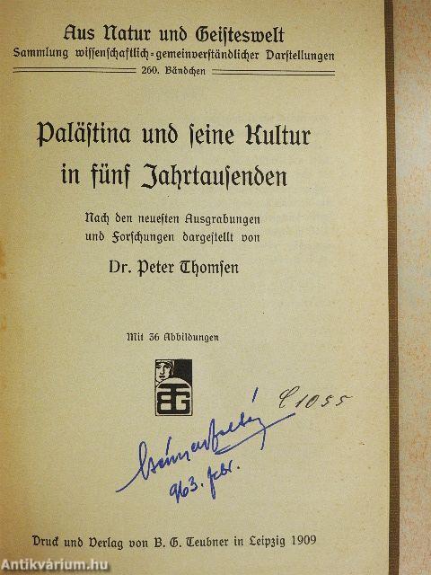 Palästina und seine Kultur in fünf Jahrtausenden (gótbetűs)