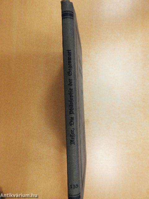 Die Philosophie der Gegenwart (gótbetűs)