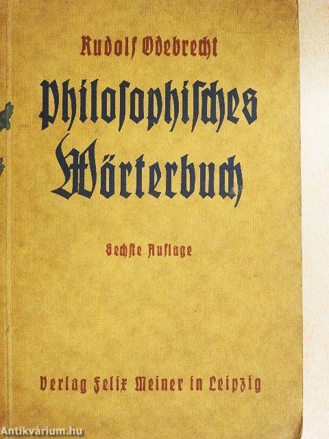 Kleines Philosophisches Wörterbuch (gótbetűs)