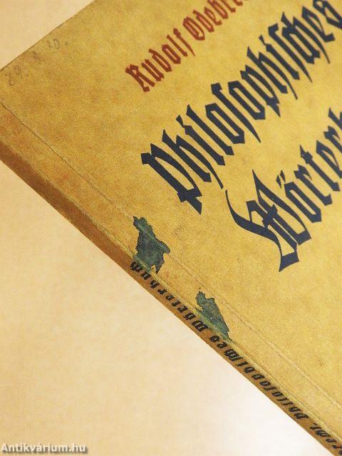 Kleines Philosophisches Wörterbuch (gótbetűs)