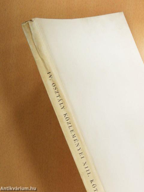 A Magyar Tudományos Akadémia Agrártudományok Osztályának Közleményei XIII. 1-4.