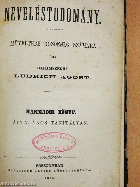 Neveléstudomány III.