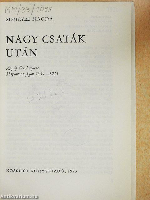 Nagy csaták után