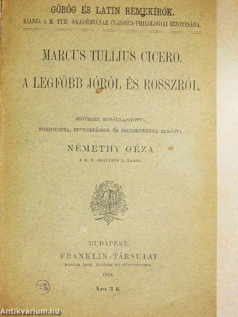 A legfőbb jóról és rosszról