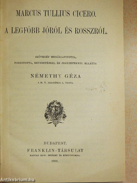 A legfőbb jóról és rosszról