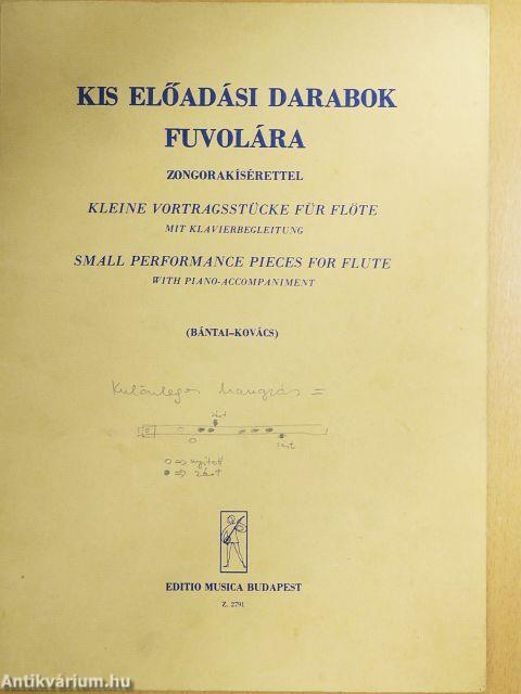 Kis előadási darabok fuvolára