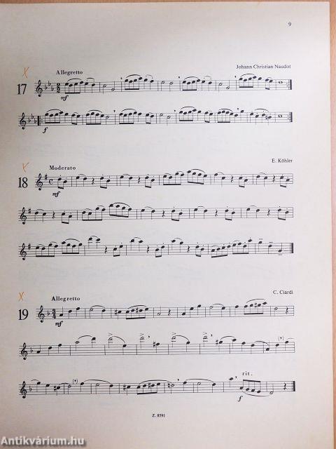 Válogatott etűdök fuvolára I.