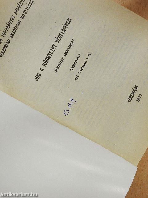 Jog a környezet védelmében