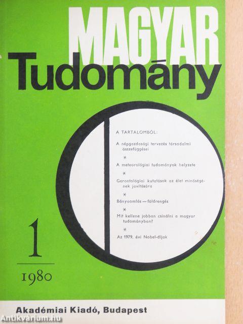 Magyar Tudomány 1980. január-december