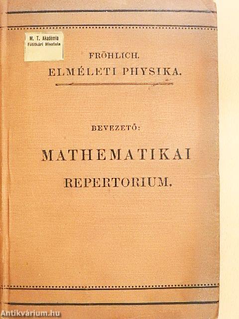 Mathematikai repertorium physikusok számára