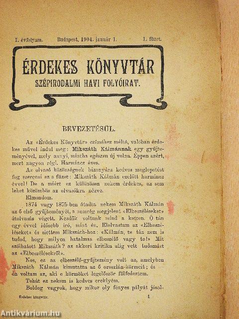 Érdekes Könyvtár 1904. január