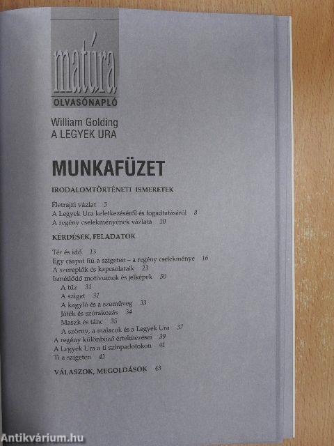 William Golding: A legyek ura - munkafüzettel