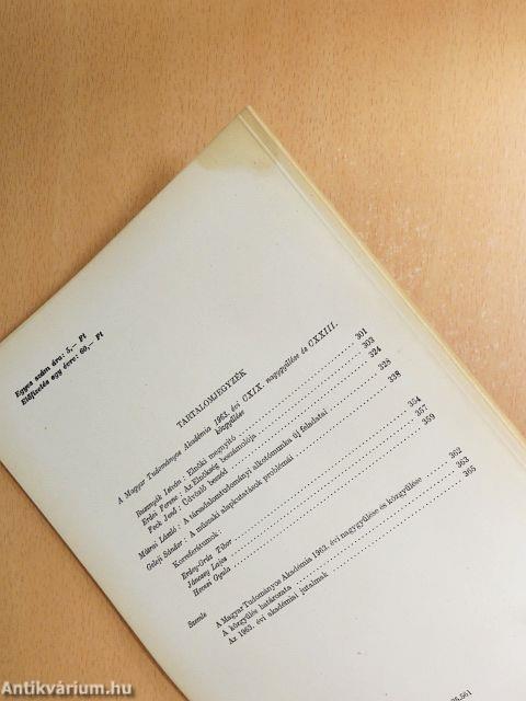 Magyar Tudomány 1963. január-december