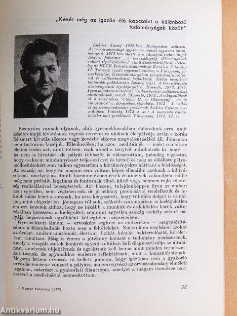 Magyar Tudomány 1977. (nem teljes évfolyam)
