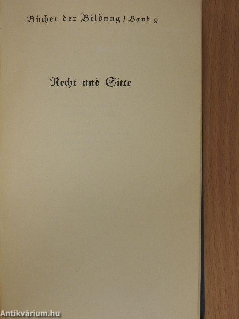 Recht und Sitte (gótbetűs)