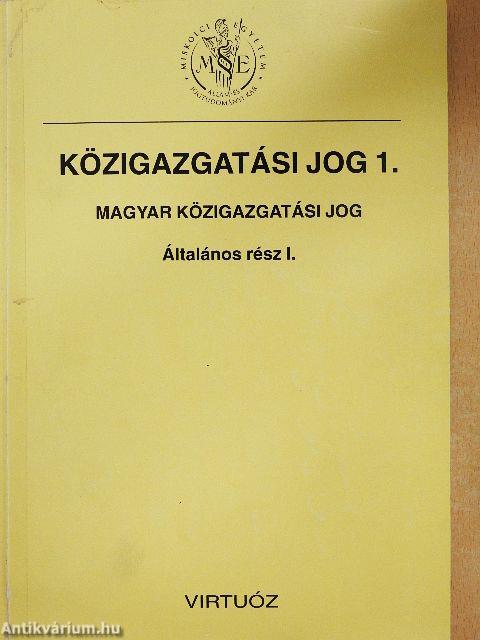 Közigazgatási jog 1.