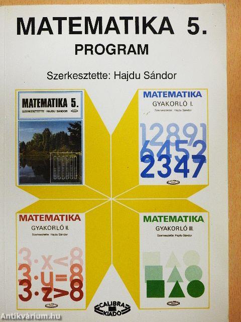 Matematika 5. - Program